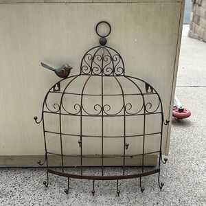 Birdcage with hooks
